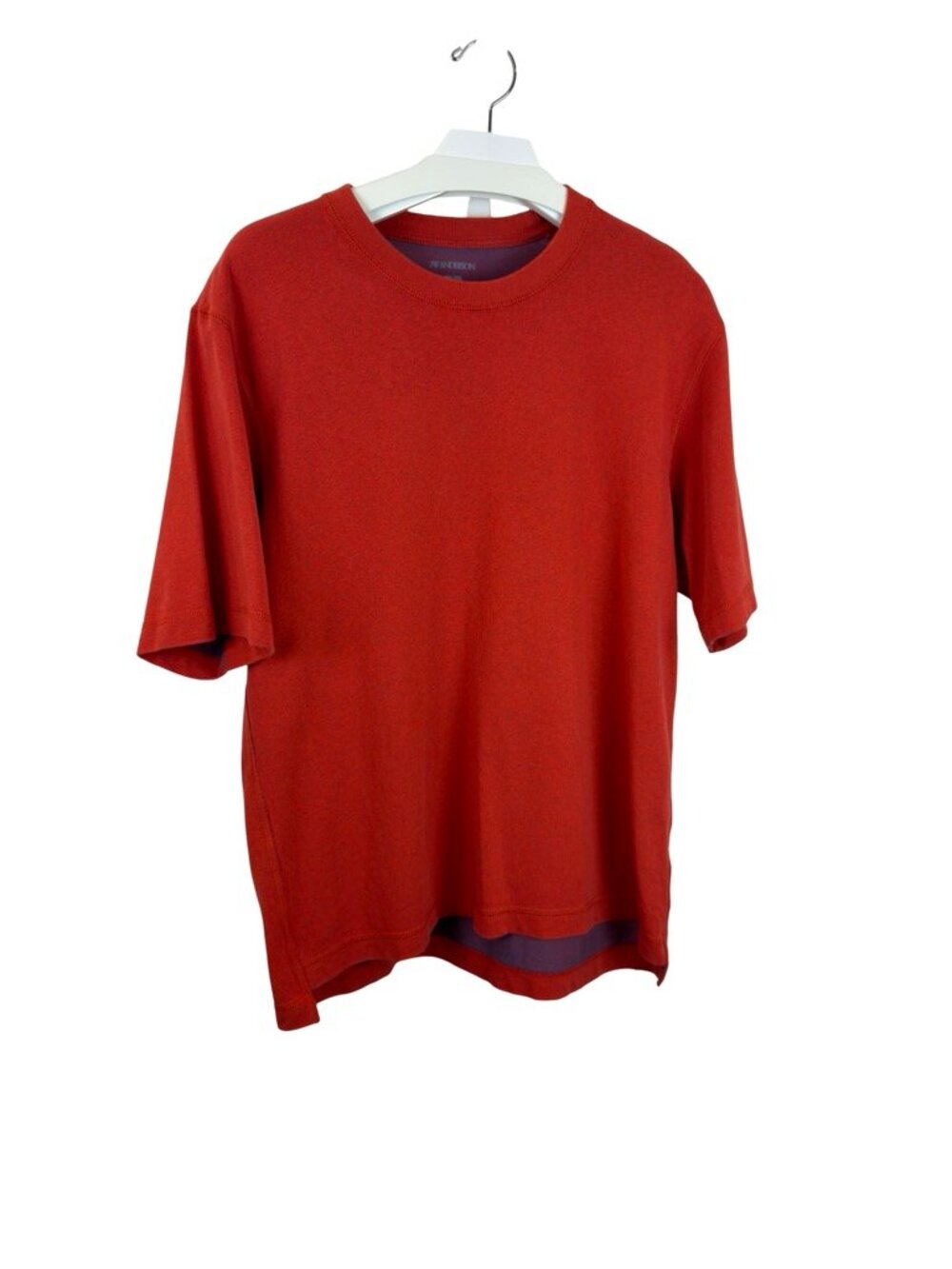 JW Anderson Uniqlo Bicolor Crew Neck Tee Red Orange Size Large